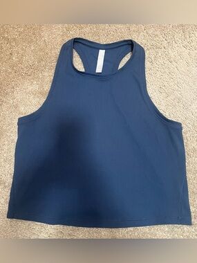 Athleta Salutation Ribbed Racerback Crop Tank